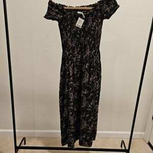 Floral Off-Shoulder Maxi Dress